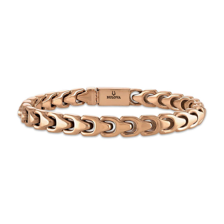 Bulova Stainless Steel Classic Jewelry Mens Bracelet