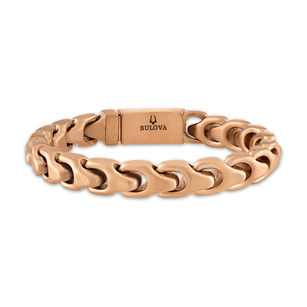 Bulova Stainless Steel Classic Jewelry Mens Bracelet