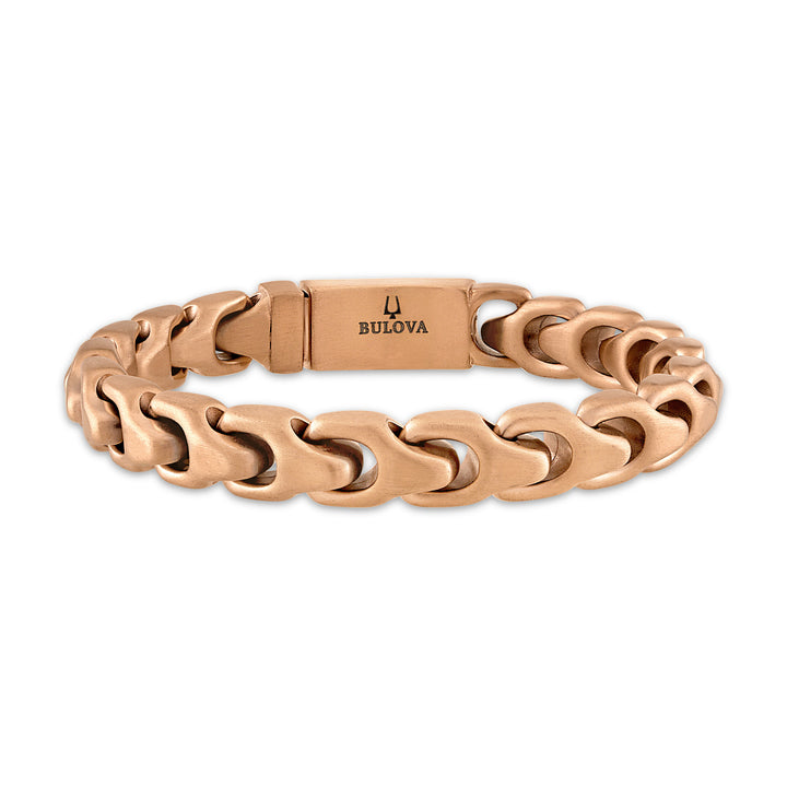 Bulova Stainless Steel Classic Jewelry Mens Bracelet