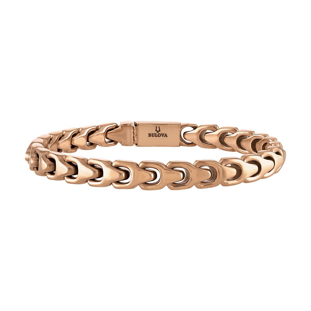 Bulova Stainless Steel Classic Jewelry Mens Bracelet
