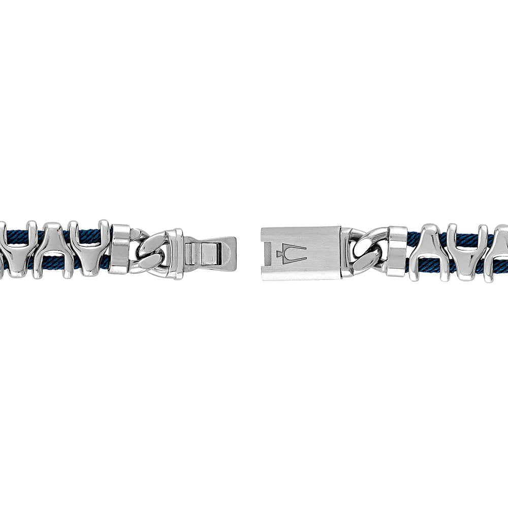Bulova Stainless Steel Classic Jewelry Mens Bracelet