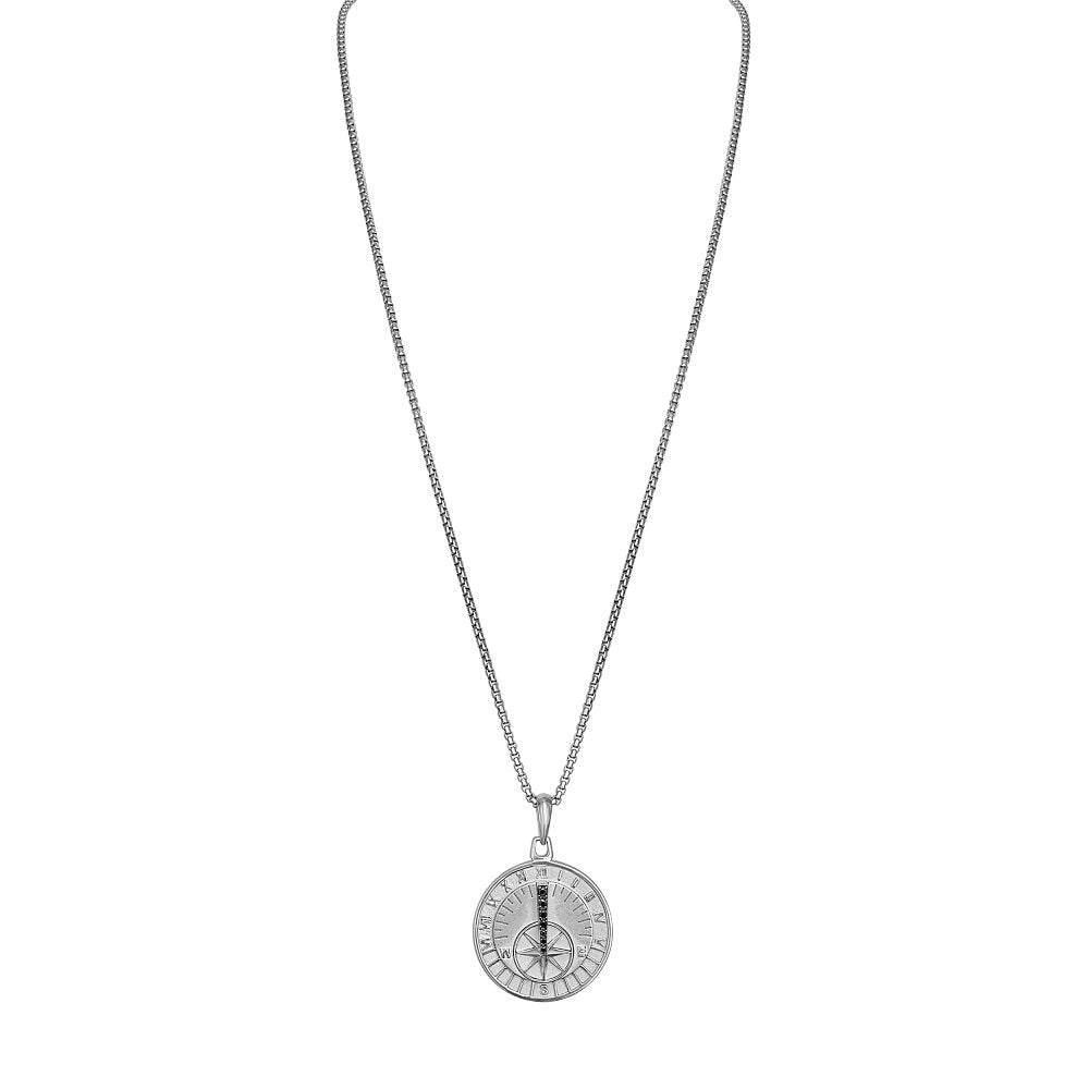 Bulova Sterling Silver 925 Classic Jewelry Mens Pendant