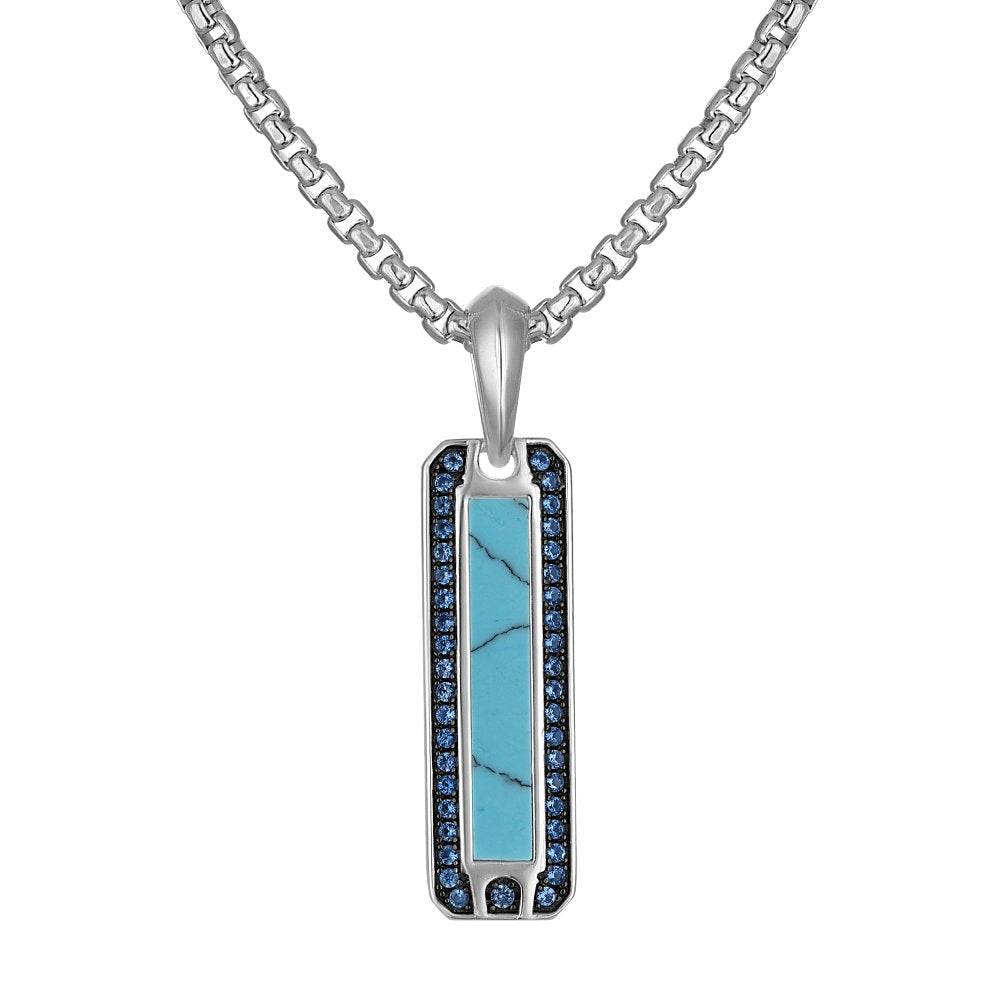 Bulova Sterling Silver 925 Performance Jewelry Mens Pendant