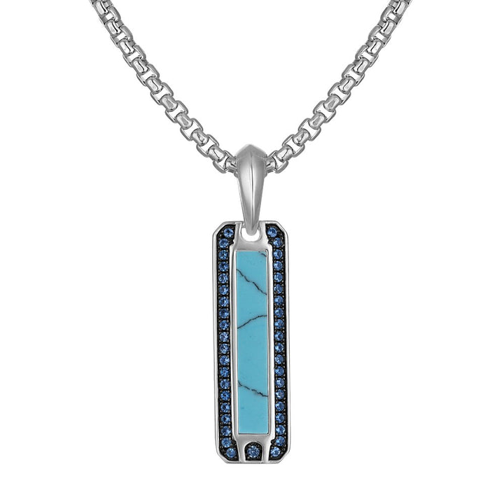 Bulova Sterling Silver 925 Performance Jewelry Mens Pendant