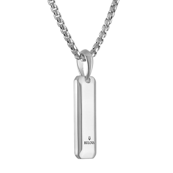 Bulova Sterling Silver 925 Performance Jewelry Mens Pendant