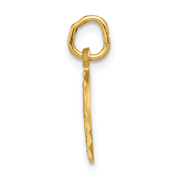 14K Eternal Life Cross in Circle Charm