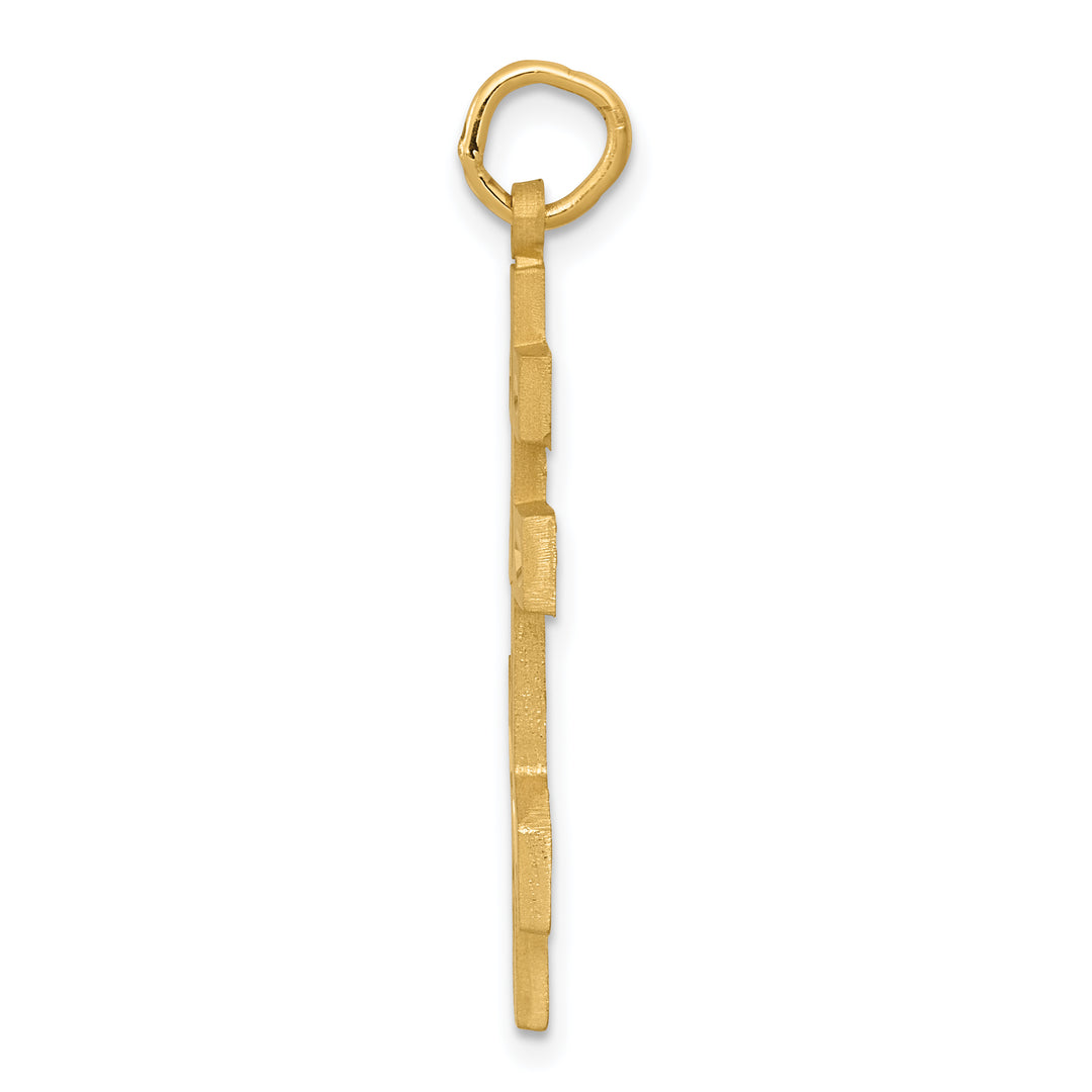 14k Eastern Orthodox Cross Pendant