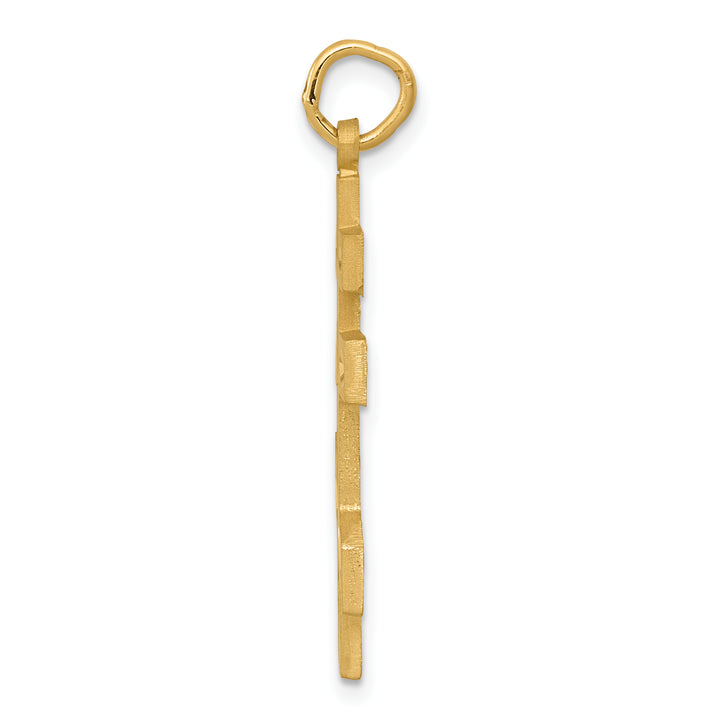 14k Eastern Orthodox Cross Pendant
