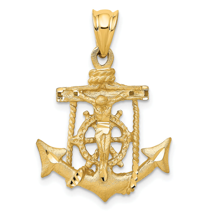 14k Mariners Crucifix Pendant