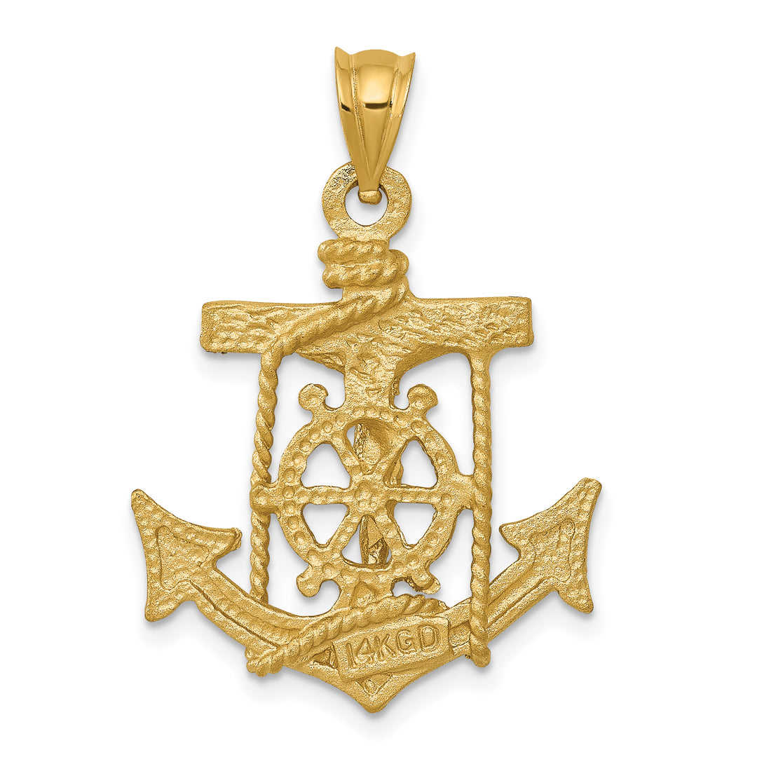 14k Mariners Crucifix Pendant