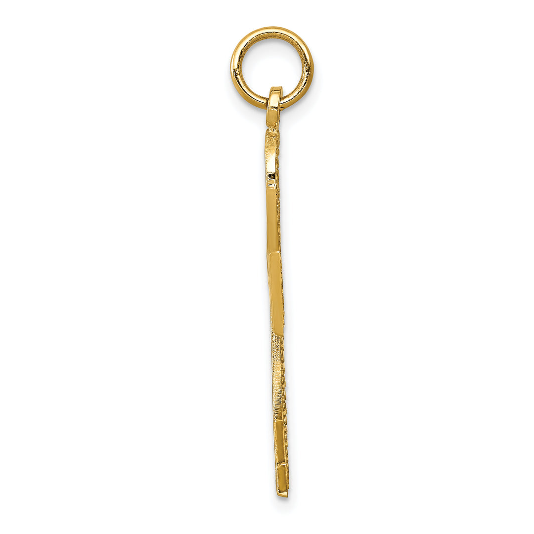14k Ankh Cross Charm