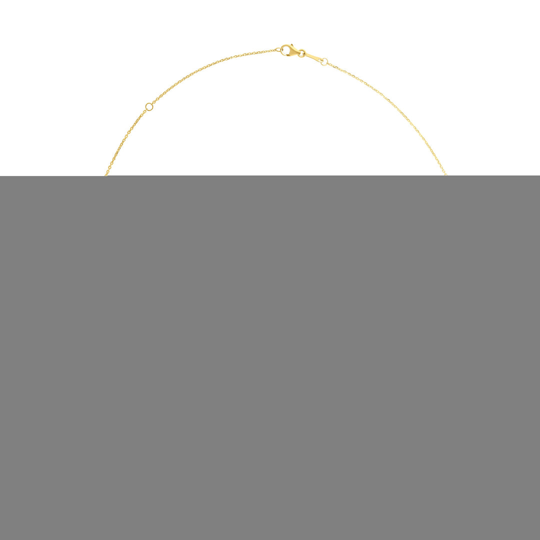 14K Gold Pearl Clover Chain