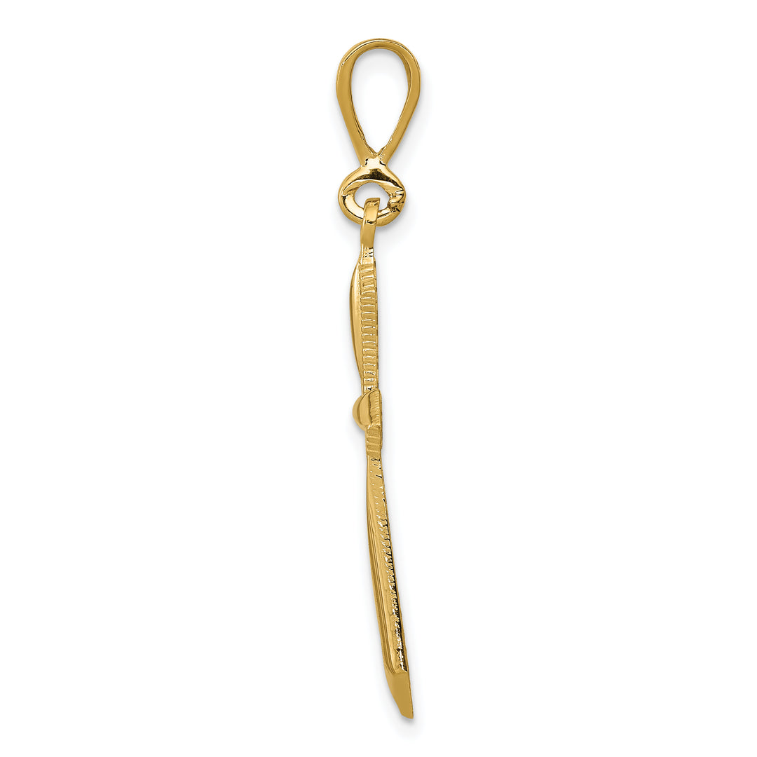 14k Passion Cross Pendant