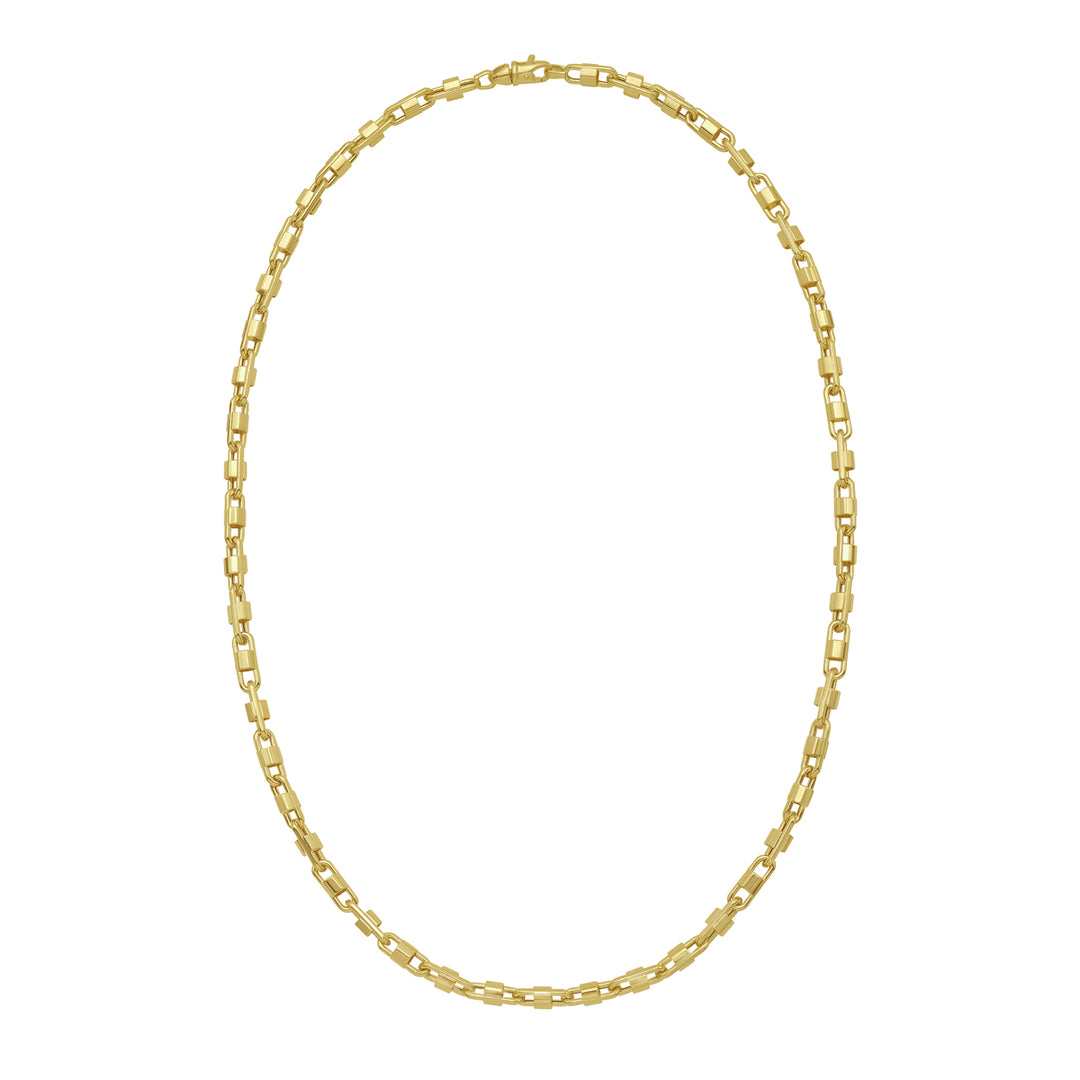 14K Gold Square Byzantine Bracelet