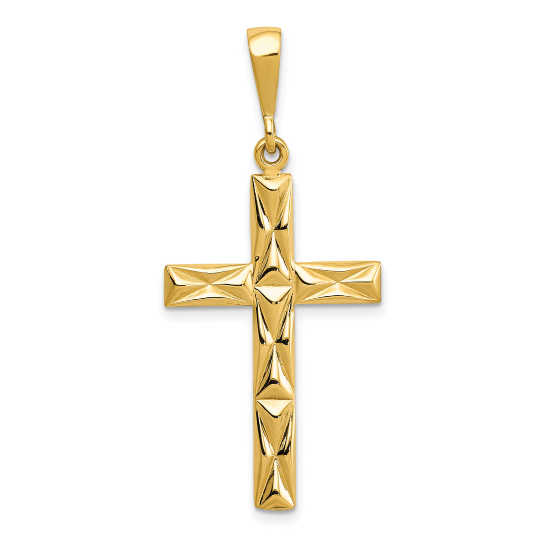 14k Reversible Latin Cross Pendant