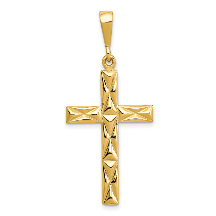 14k Reversible Latin Cross Pendant