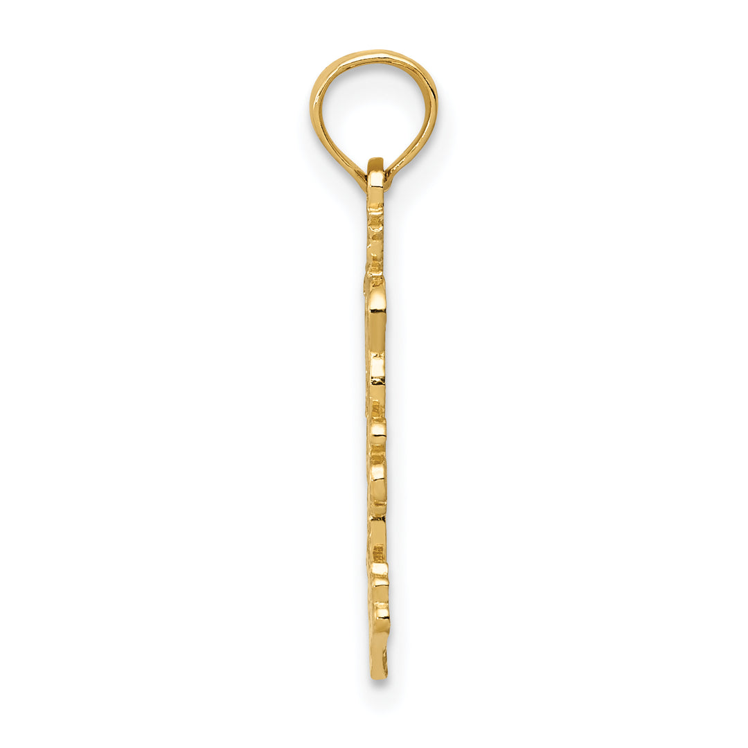 14k Double Palm Trees Pendant