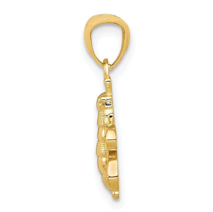 14k Polished Bee Pendant