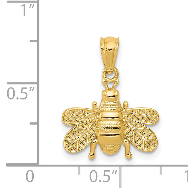 14k Polished Bee Pendant