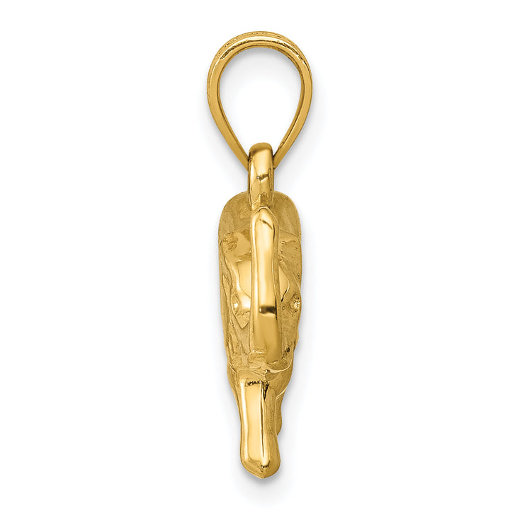 14k 3-D Elephant Pendant