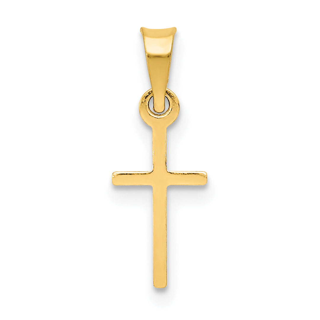 14k Polished Cross Charm