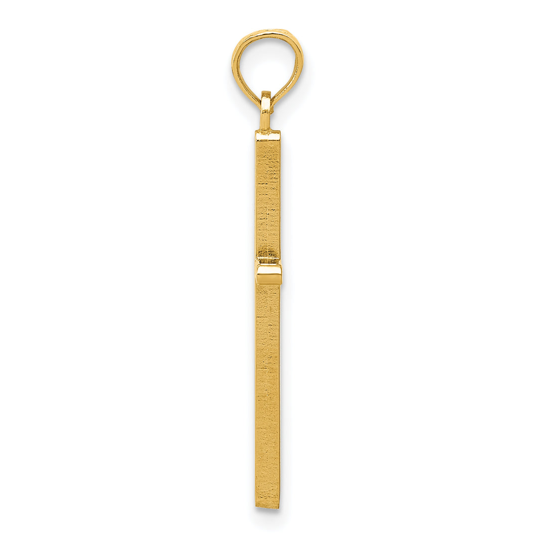 14k Polished Cross Pendant