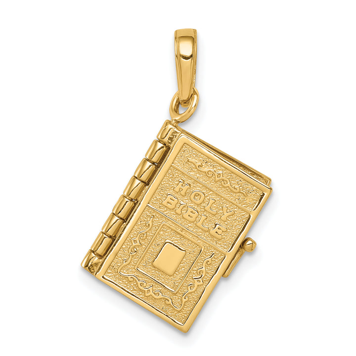 14K  3D Lords Prayer Bible Pendant