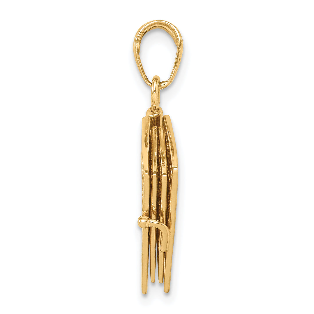 14K  3D Lords Prayer Bible Pendant