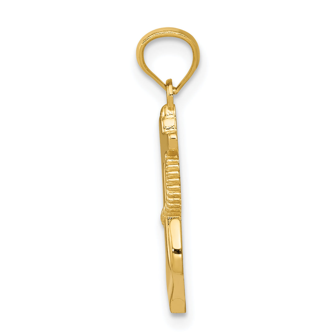 14k Polished Anchor Pendant