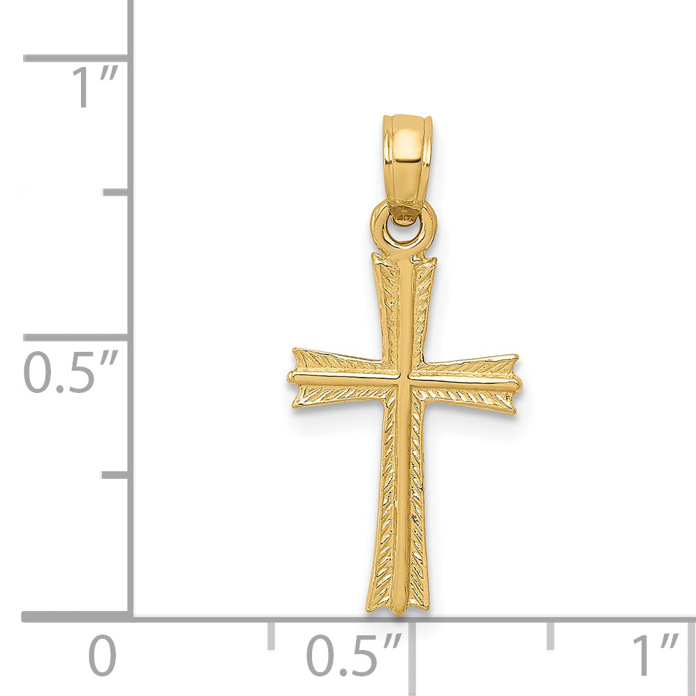 14K Cross Pendant