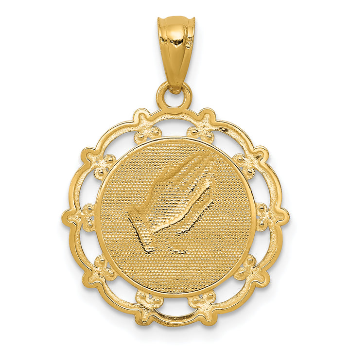 14K w/Rhodium Baptism Pendant