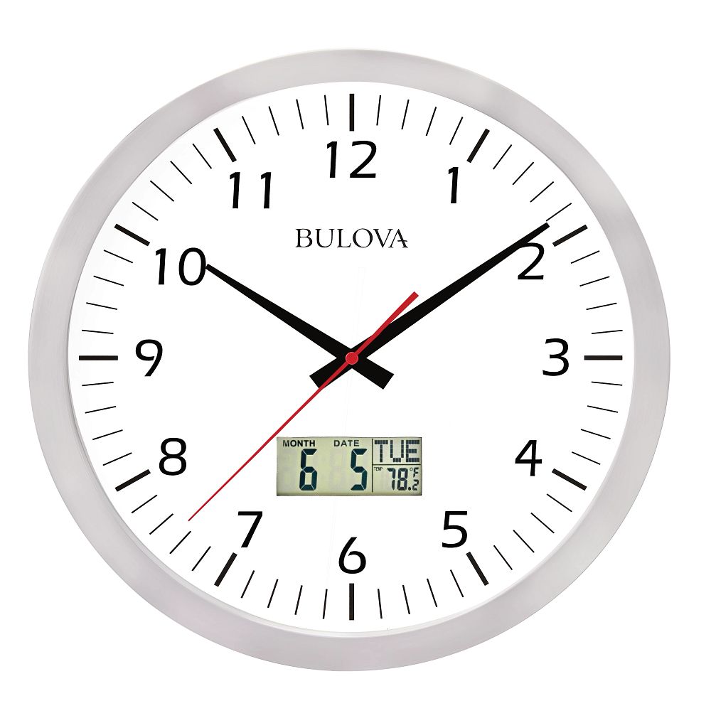 Bulova  Wall   Commercial Clock