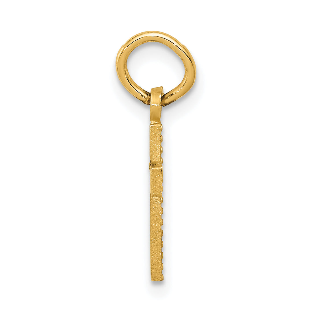 14k Tiny Cross Charm