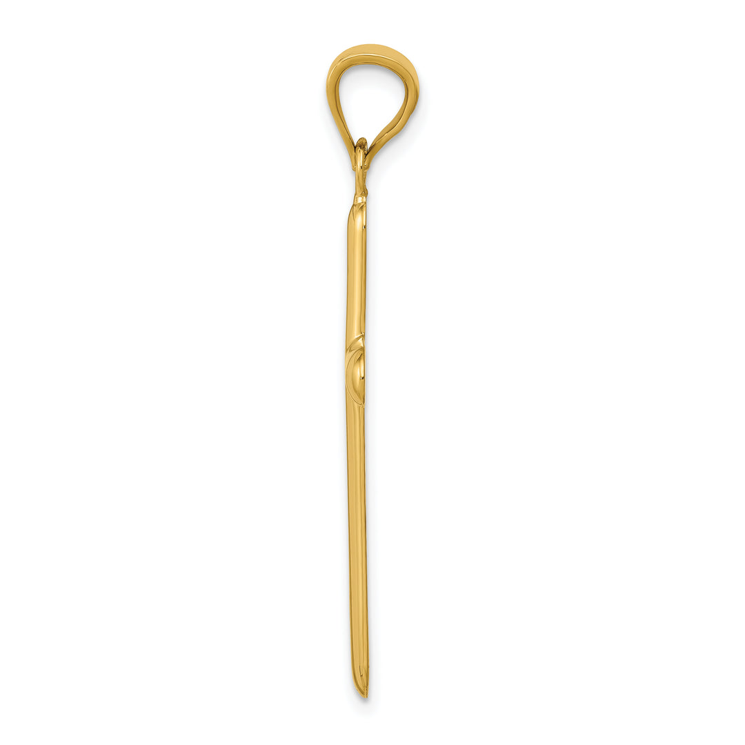 14k Polished Cross Pendant