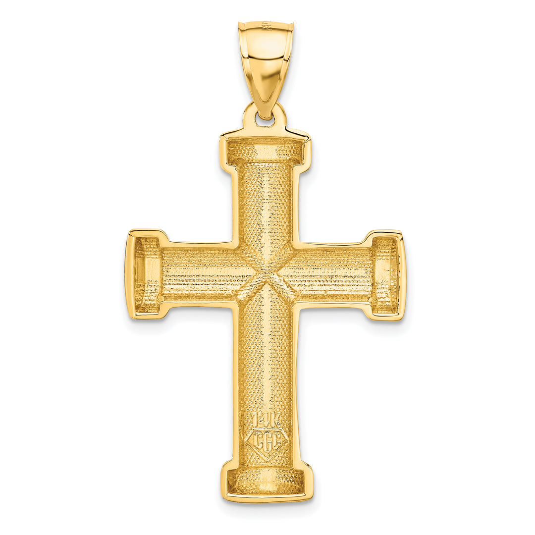 14k Polished Latin Cross Pendant