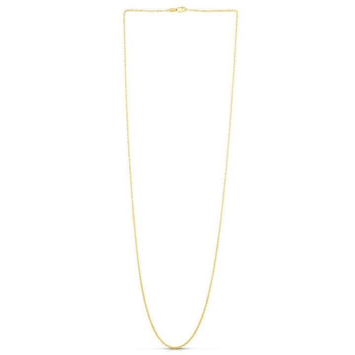 14K Gold 1.5mm Diamond Cut Cable Chain