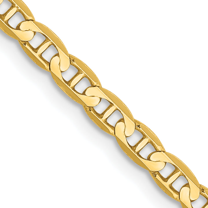 14k 3mm Concave Anchor Chain