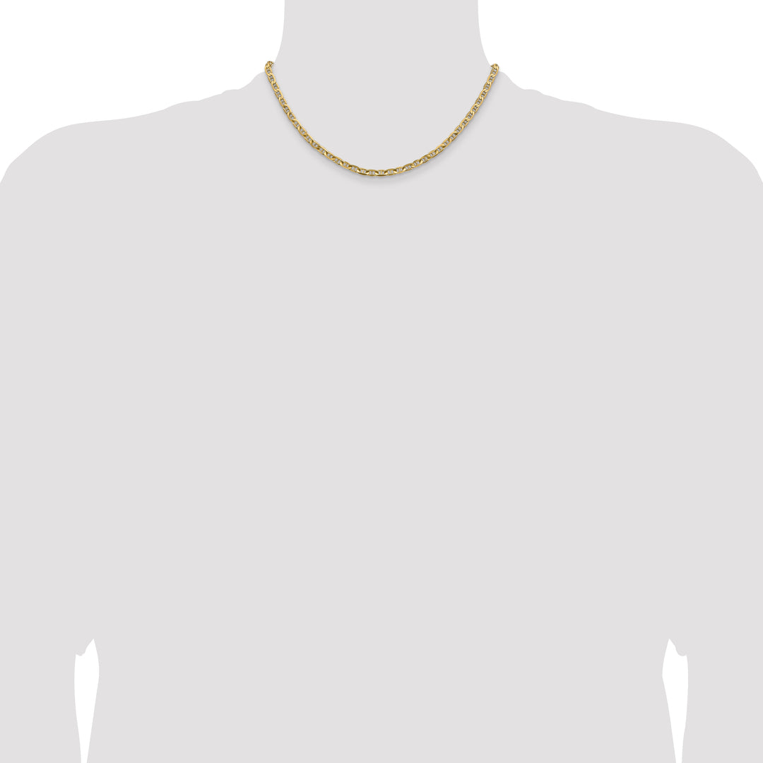 14k 3.75mm Concave Anchor Chain