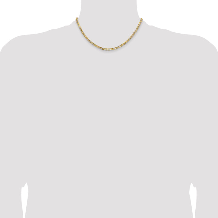 14k 3.75mm Concave Anchor Chain