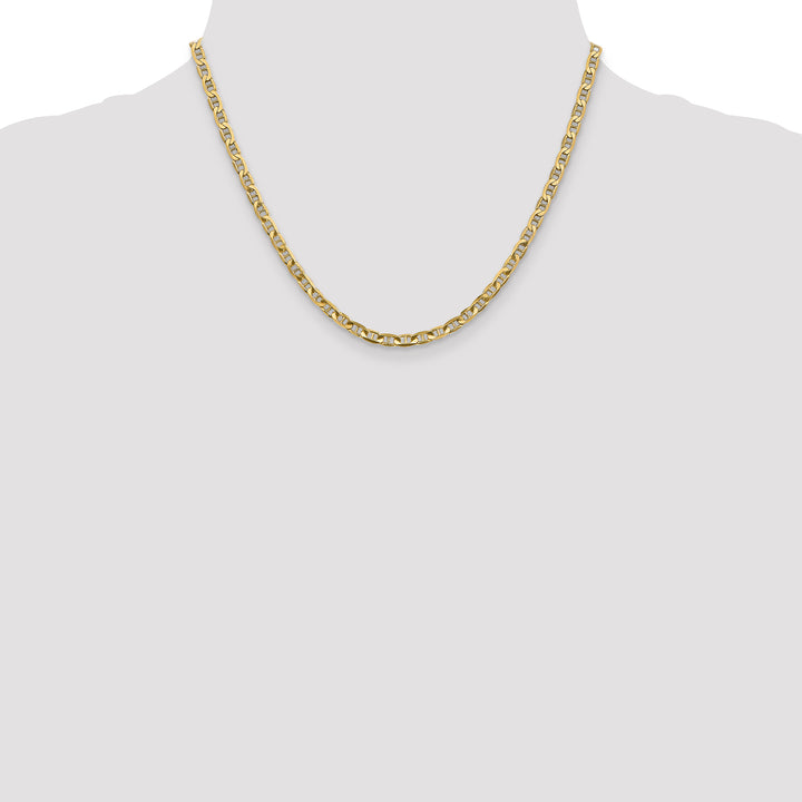 14k 3.75mm Concave Anchor Chain
