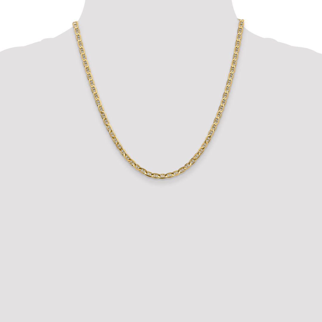 14k 3.75mm Concave Anchor Chain