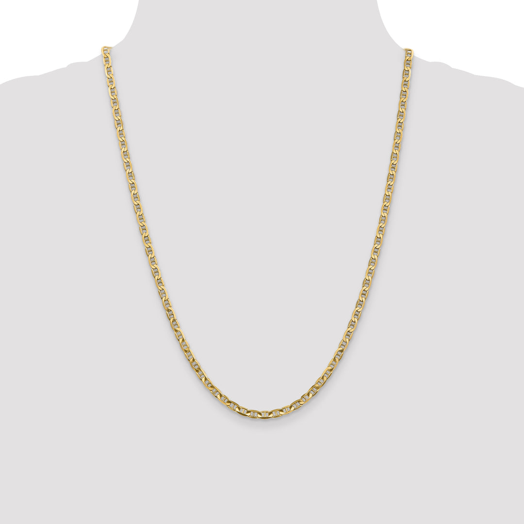 14k 3.75mm Concave Anchor Chain