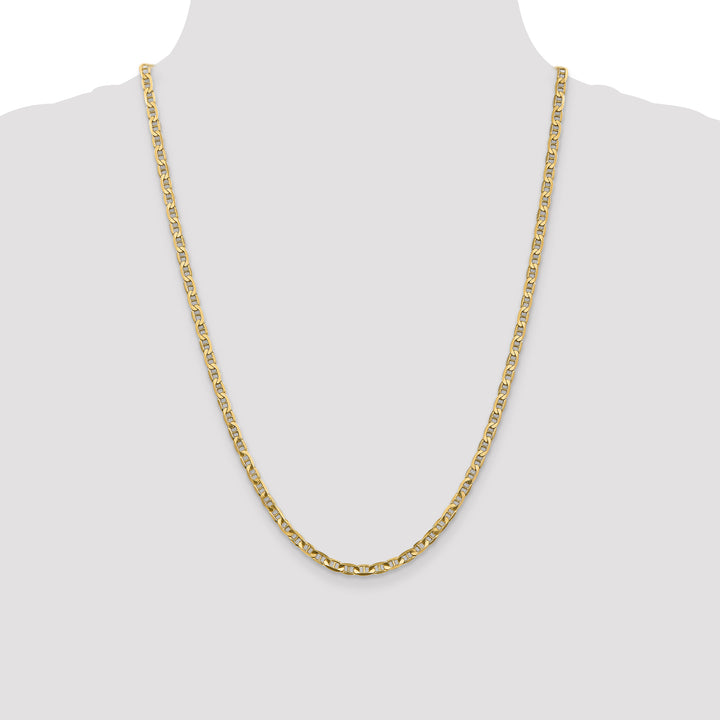 14k 3.75mm Concave Anchor Chain