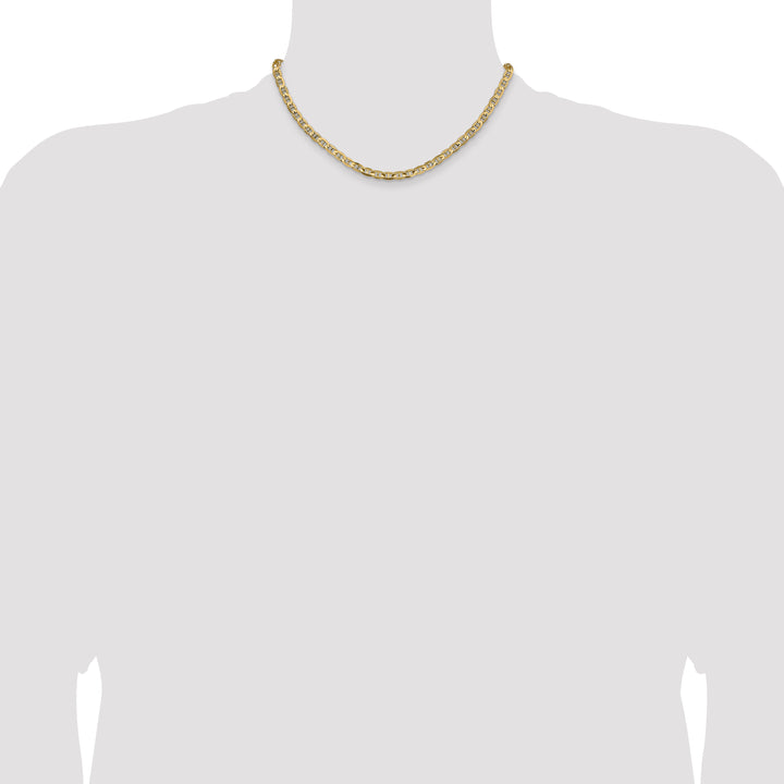 14k 4.5mm Concave Anchor Chain