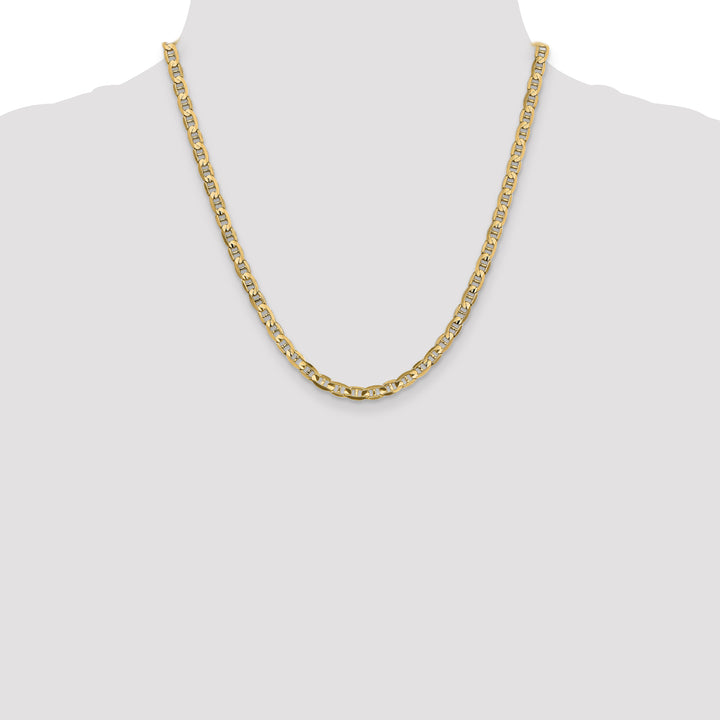 14k 4.5mm Concave Anchor Chain