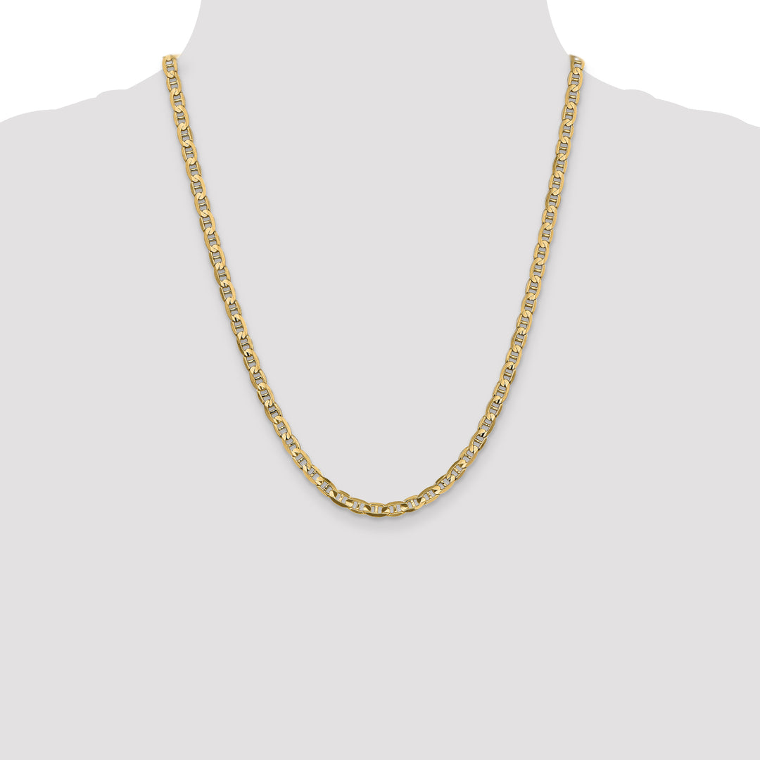 14k 4.5mm Concave Anchor Chain