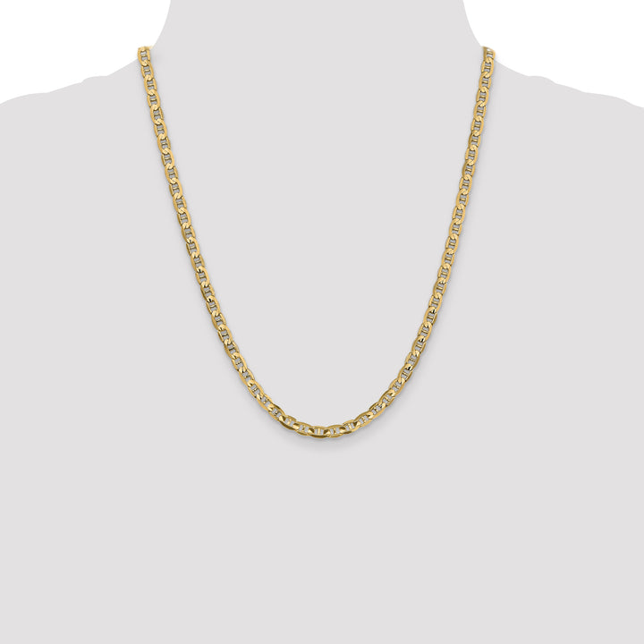 14k 4.5mm Concave Anchor Chain