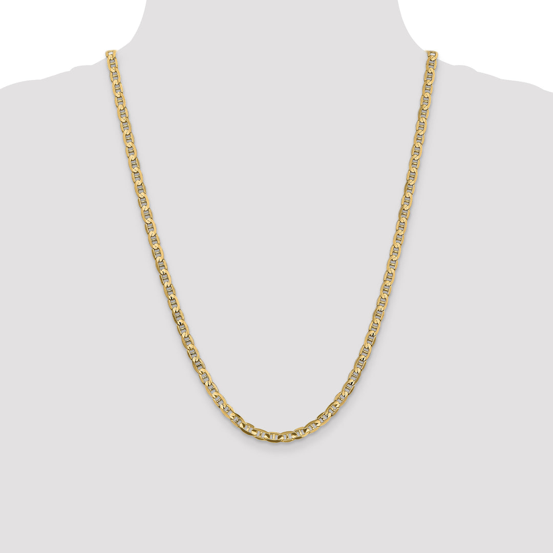 14k 4.5mm Concave Anchor Chain