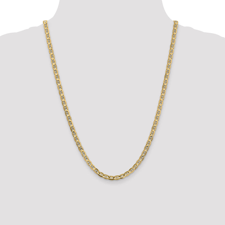 14k 4.5mm Concave Anchor Chain