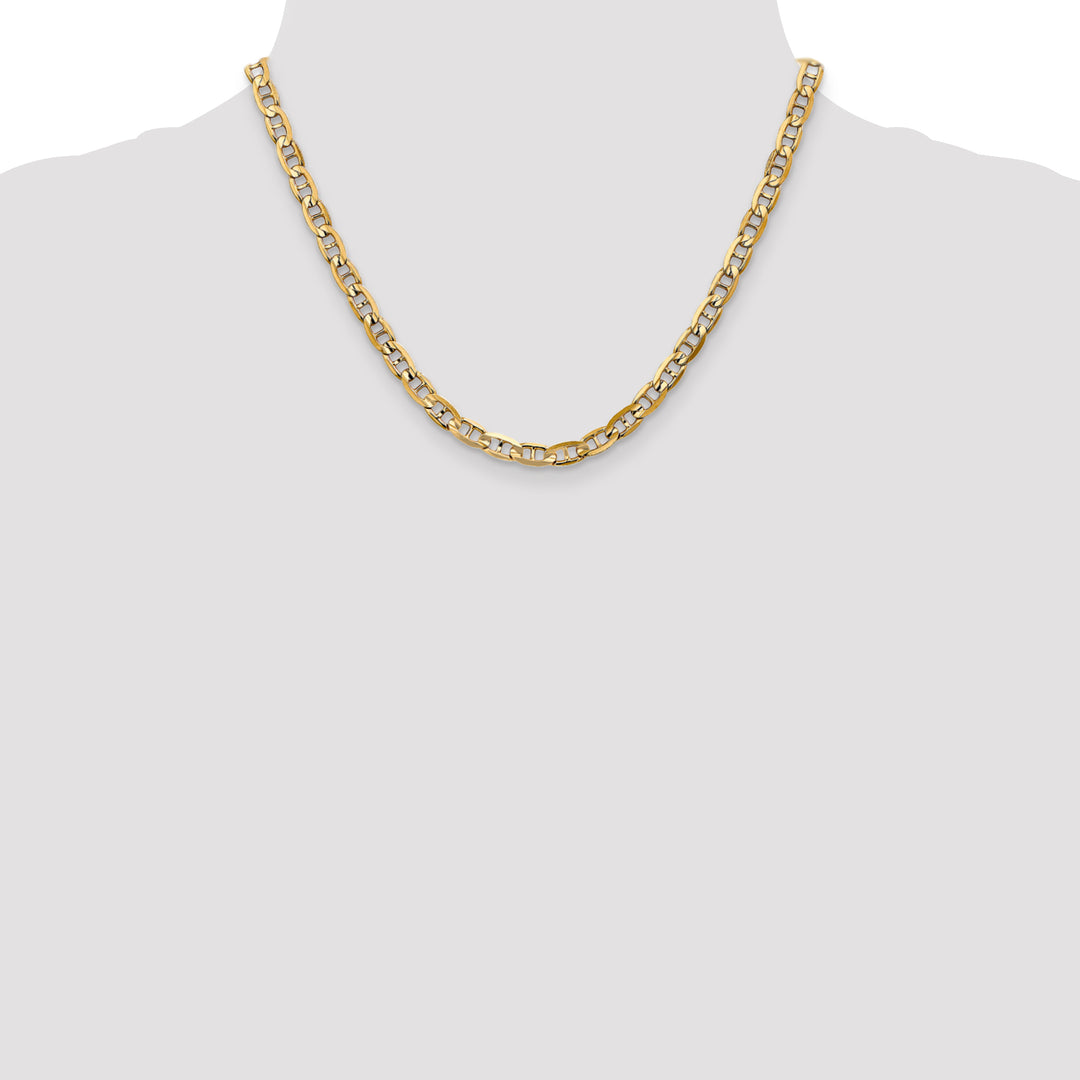 14k 5.25mm Concave Anchor Chain